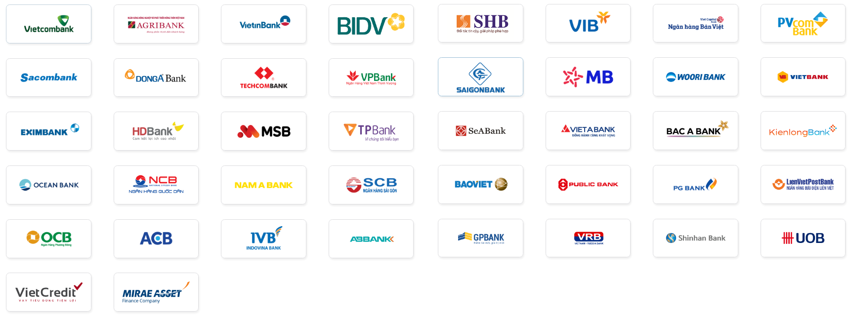 Thẻ ATM và tài khoản ngân hàng nội địa